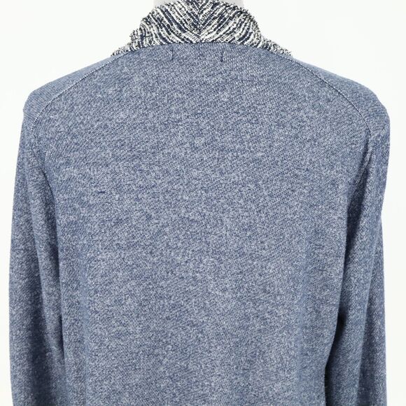 Lucky Brand Sweater Womens Large Blue Gray Open Cardigan Pockets Bohemian - Picture 9 of 14